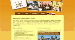 Desktop Screenshot of hotelskvirin.cz