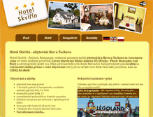 Tablet Screenshot of hotelskvirin.cz